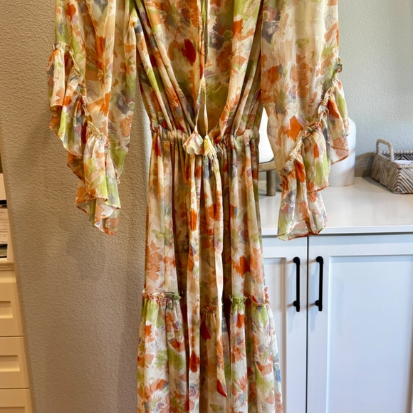 MISA MARCELE DRESS PASTEL SPLASH XS - Picture 5 of 10